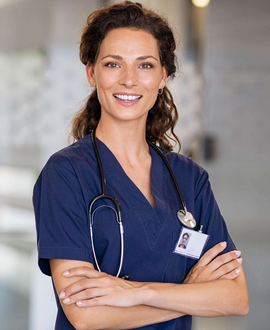 happy-nurse-at-hospital-2YDBBBK